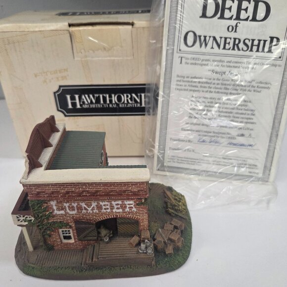 Vintage 1993 HAWTHORNE GONE WITH THE WIND REGISTER SCULPTURE "SWEPT AWAY"  numbe - Picture 1 of 14